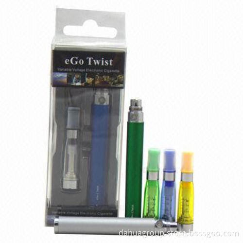 eGo twist vaporizer electronic cigarette, variable voltage battery, eGo-C twist